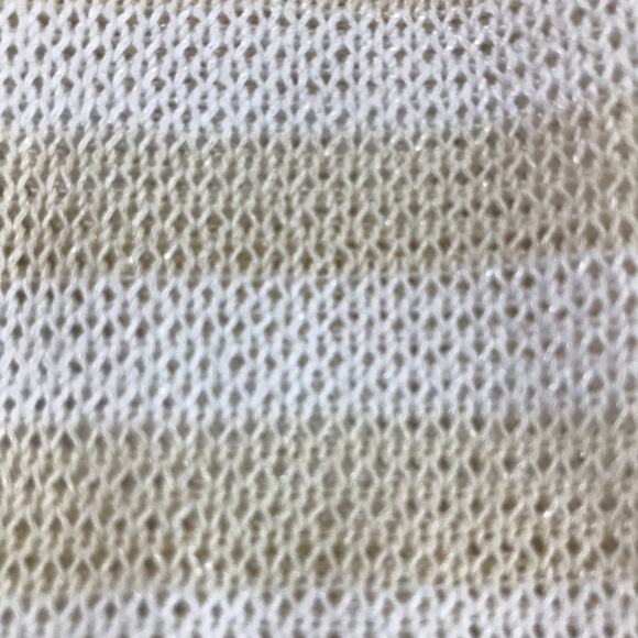 Suzy D London knit striped sweater dramatic sleeves beach coastal lightweight - Picture 8 of 10